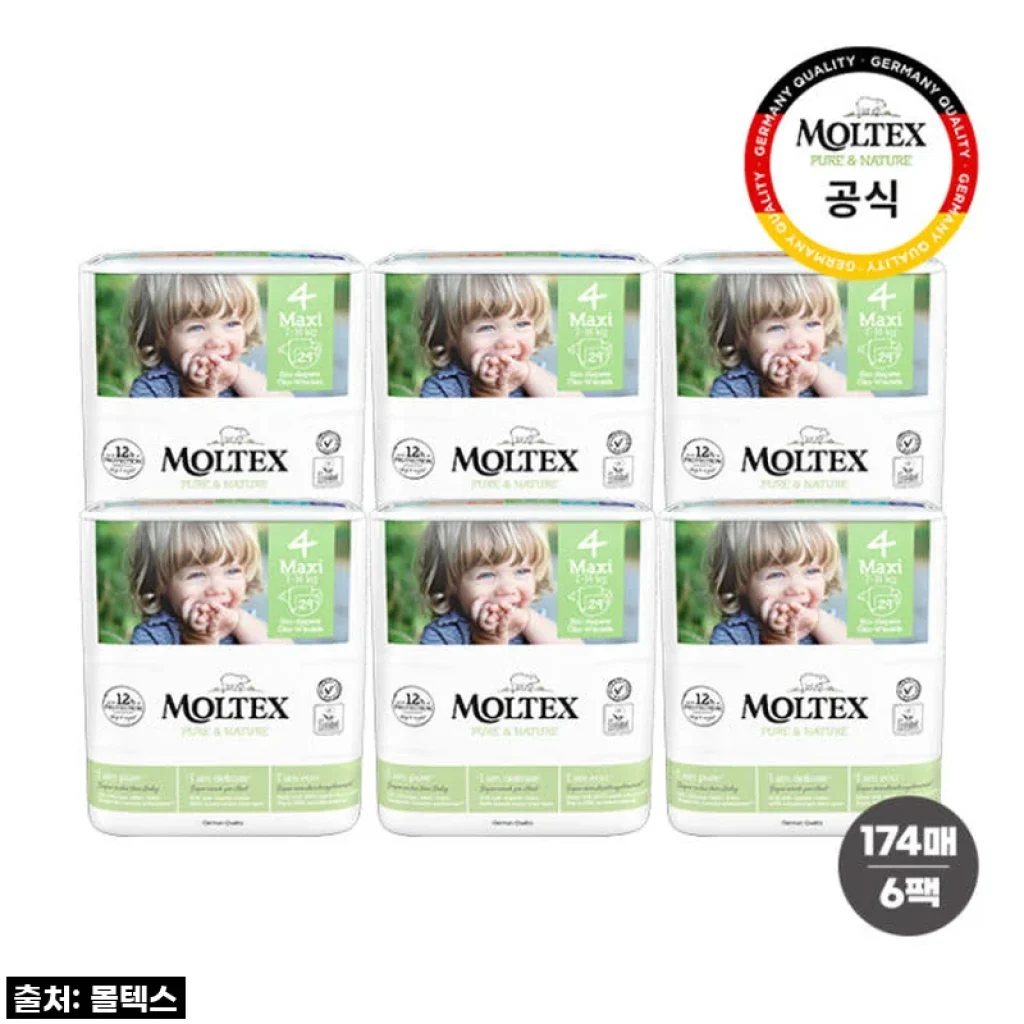 우리 아가 밤잠 책임지는 인생 기저귀! 몰텍스 밴드형 친환경 통잠 4단계, 이 가격 실화인가요?!