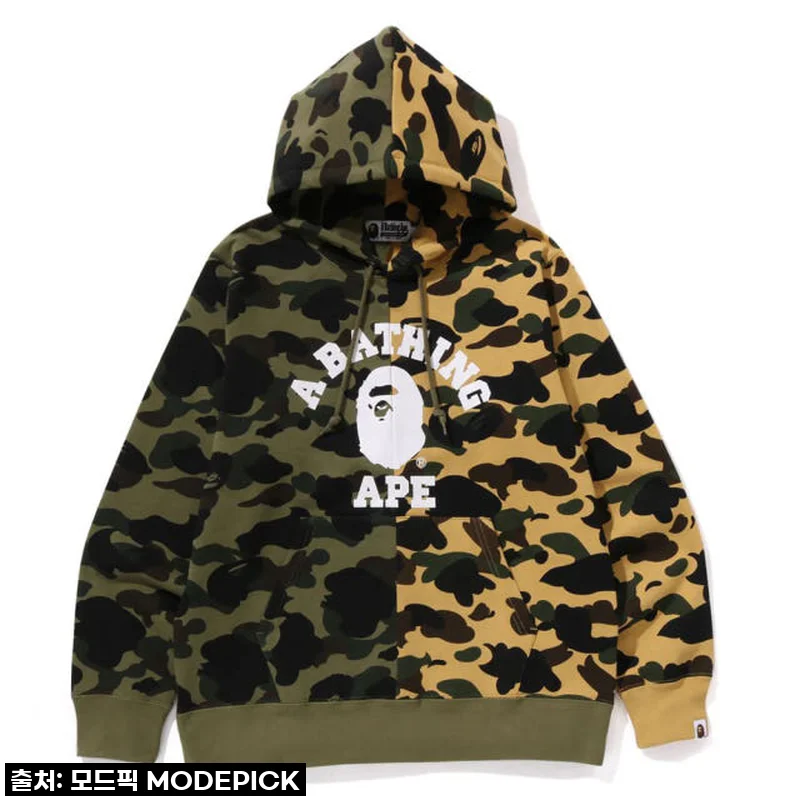 데일리룩에 스트릿 감성을 한 스푼! 베이프 1ST CAMO SEPARATE PULLOVER HOODIE, 내돈내산 솔직 리뷰!