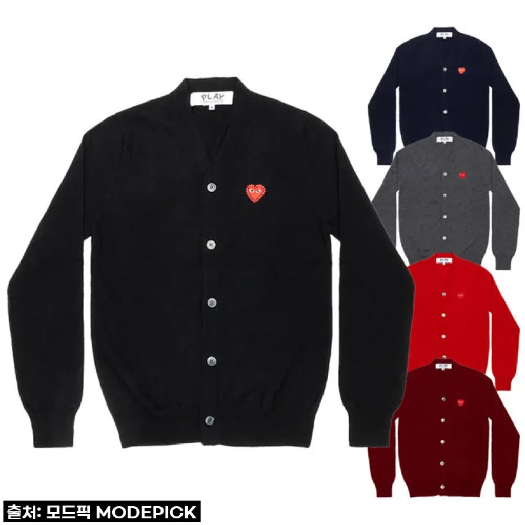 꼼데가르송 V넥 가디건 (Unisex V-Neck Cardigan AX-N803-051) 솔직 후기: 기다린 보람이 있네!