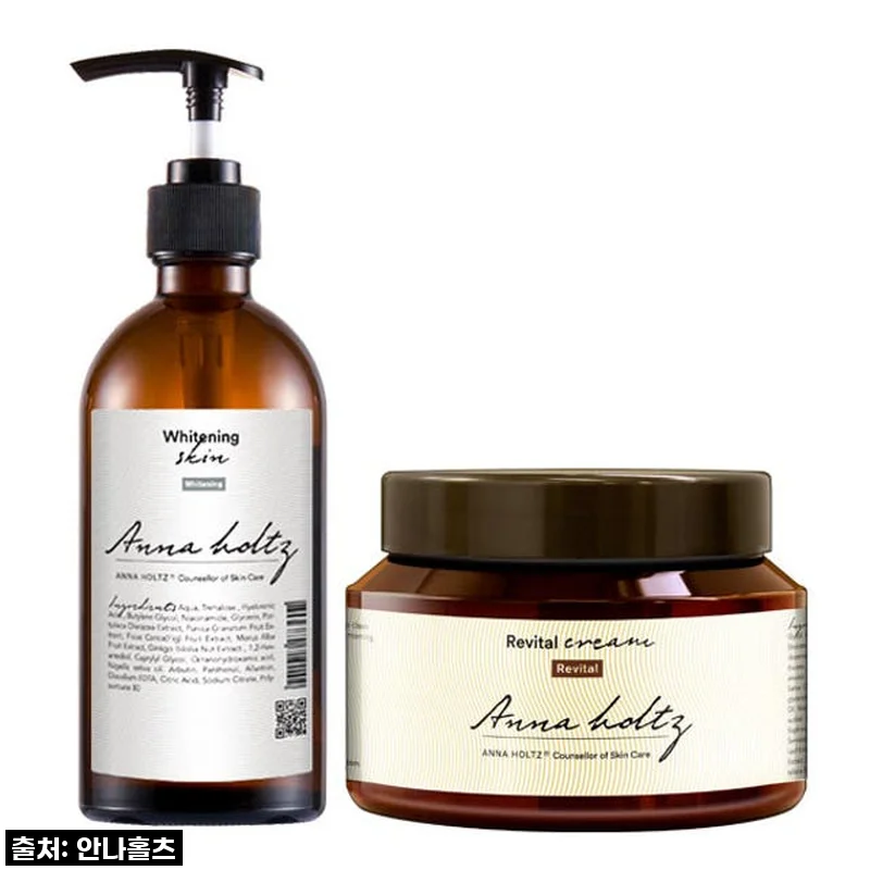 안나홀츠 여성 미백 스킨 300ml & 리바이탈 영양 크림 420g 2종 세트 사용 후기