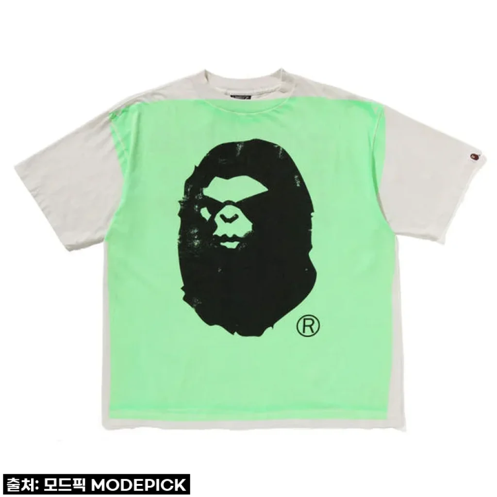 베이프 X SAINT MXXXXXX 반팔티 MAD FACE HANDPRINTING TEE 사용후기