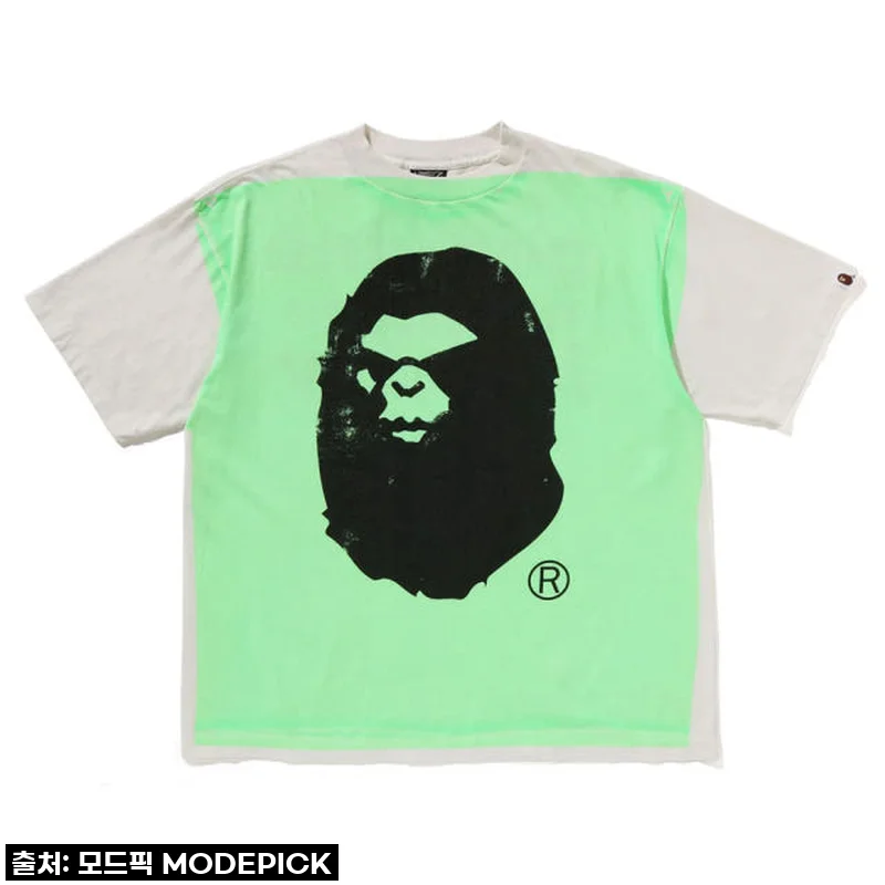 베이프 X SAINT MXXXXXX 반팔티 MAD FACE HANDPRINTING TEE 사용후기