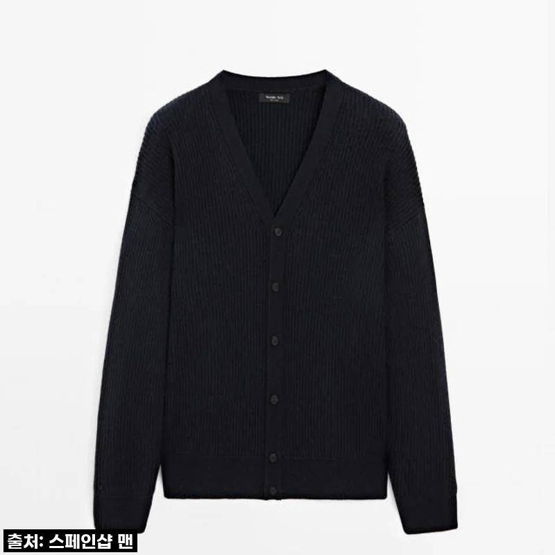 마시모두띠 프리미엄 울 캐시미어 브이넥 니트 가디건 NAVY BLUE 사용후기