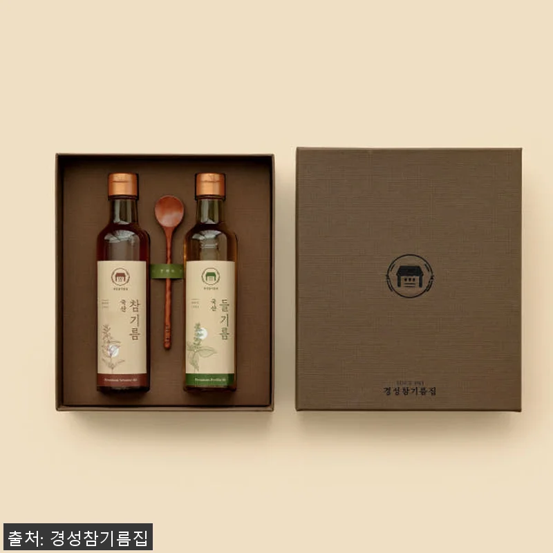 경성참기름집 국산 참기름 들기름 2종 관련 이미지 1