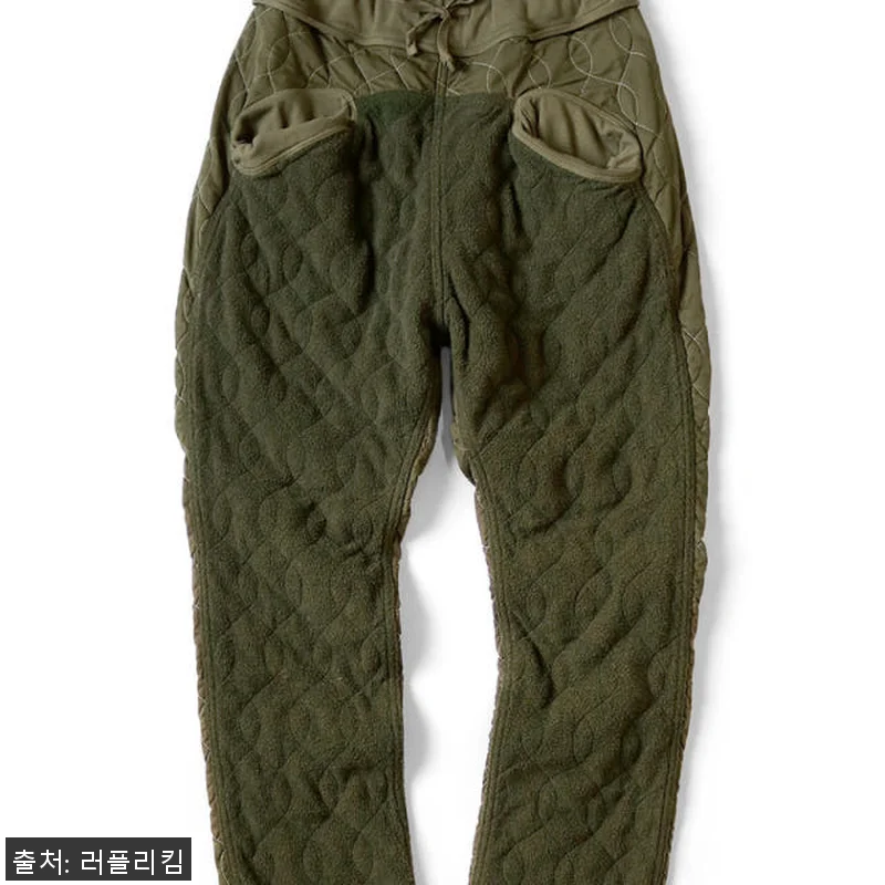 캐피탈 팬츠 바지 양털 × 와플 퀼팅 관련 이미지 3