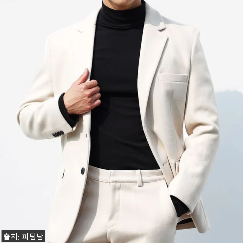 남자 카나시 겨울 울 캐시미어 수트 관련 이미지 3