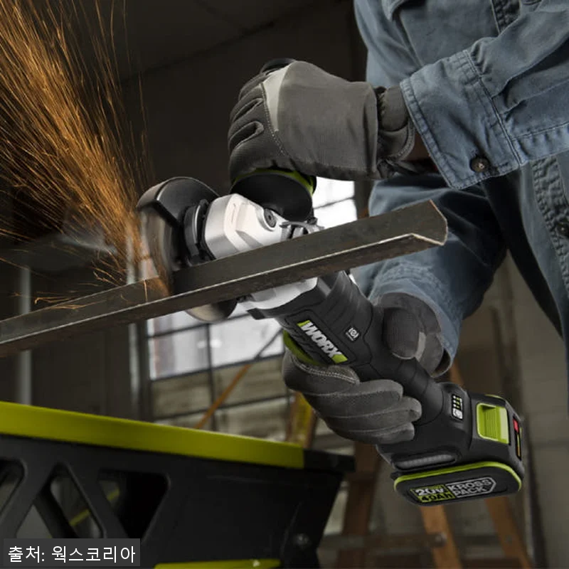 웍스 충전 앵글 그라인더 100mm 관련 이미지 4
