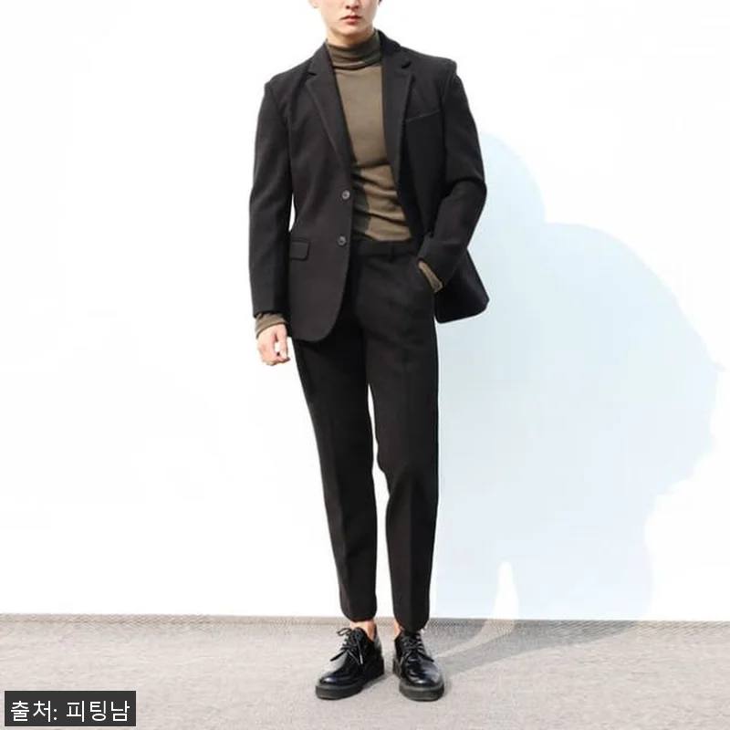 남자 카나시 겨울 울 캐시미어 수트 관련 이미지 7