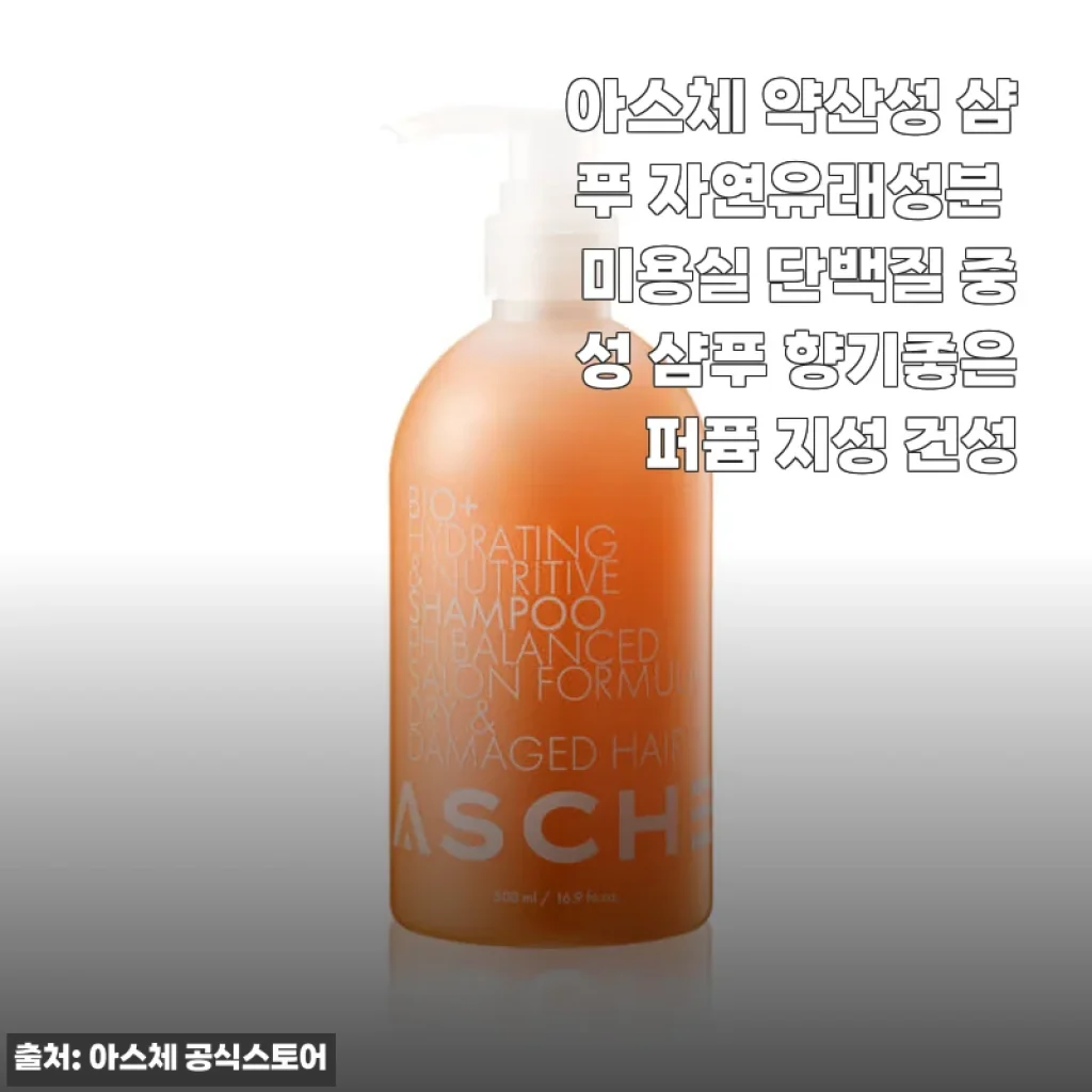 아스체 약산성 샴푸 사용후기: 자연유래 성분과 단백질로 손상모 관리 완벽!