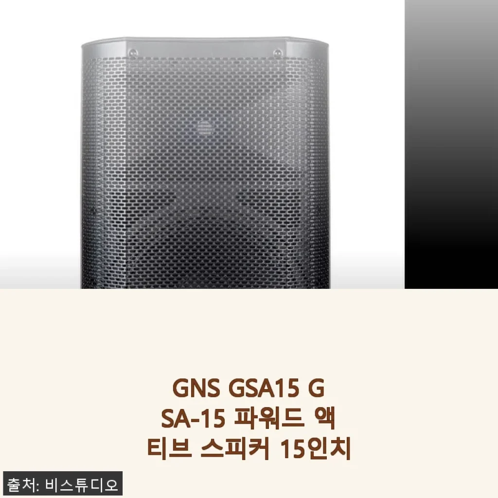 GNS GSA15 파워드 액티브 스피커 15인치 사용후기: 현장감 가득한 사운드 경험