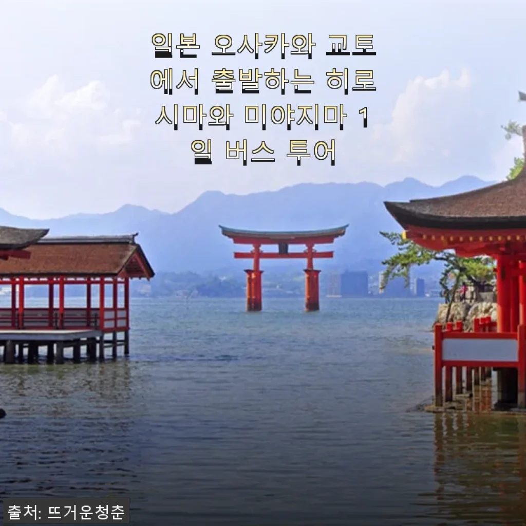 일본 오사카와 교토에서 출발하는 히로시마와 미야지마 1일 버스 투어 사용후기
