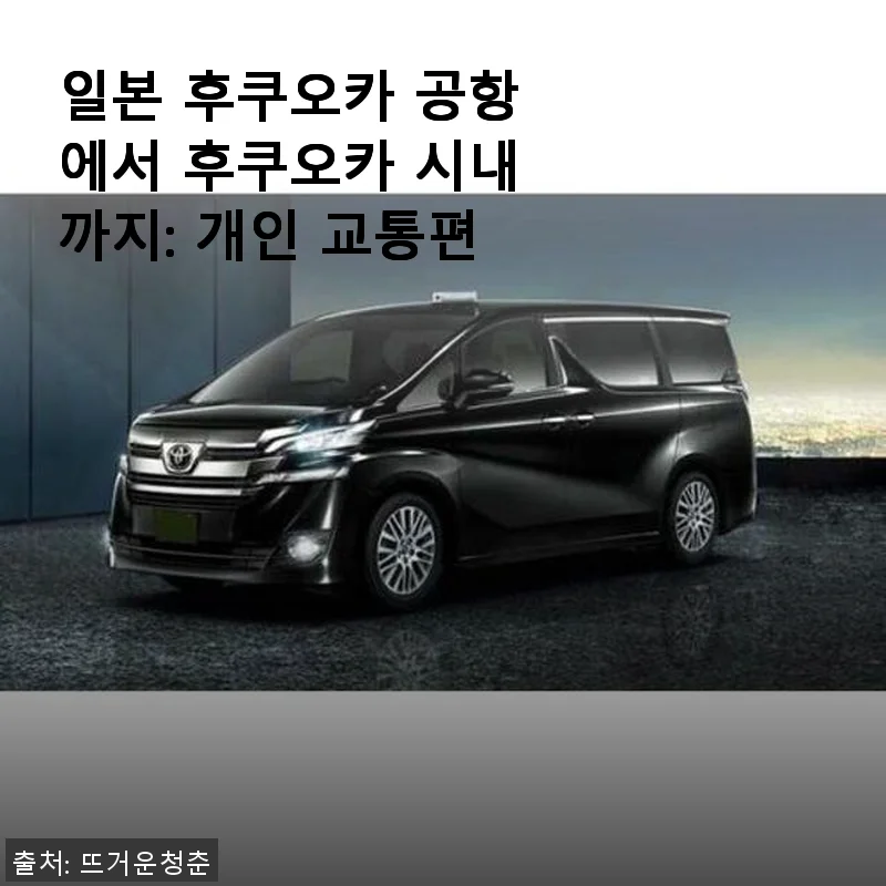 일본 후쿠오카 공항에서 후쿠오카 시내까지 개인 교통편 사용 후기
