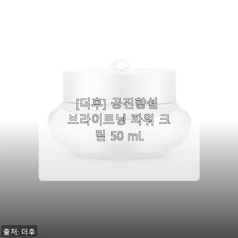 더후 공진향설 브라이트닝 파워 크림 50 mL 사용후기