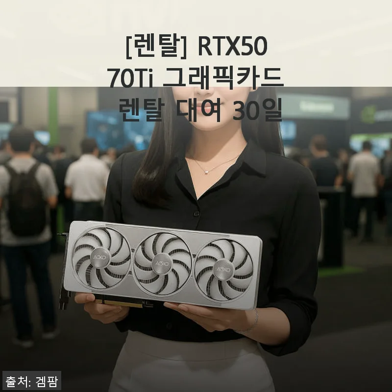 RTX5070Ti 그래픽카드 렌탈 30일 사용 후기: 4K 게이밍에 딱 맞는 선택