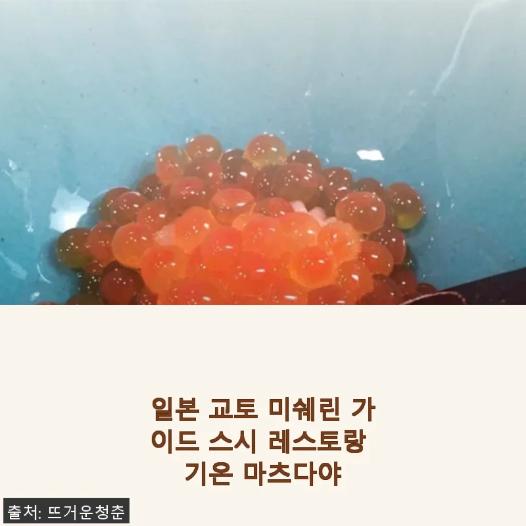 기온 마츠다야 스시, 직접 경험한 일본 교토 미쉐린 가이드의 특별한 맛