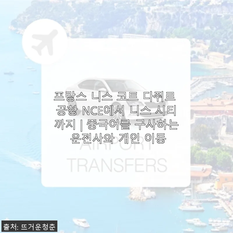 프랑스 니스 공항에서 니스 시티까지 개인 이동 서비스 사용후기