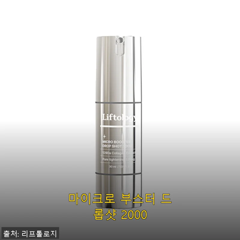 마이크로 부스터 드롭샷 2000 사용후기 - 촉촉함과 윤광을 선사한 피부 관리템
