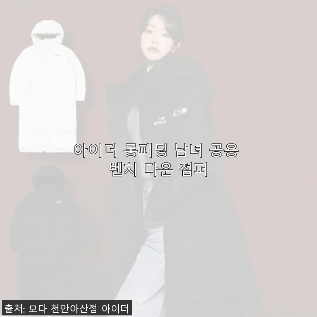 아이더 롱패딩 남녀 공용 벤치 다운 점퍼 사용후기 및 상세 소개