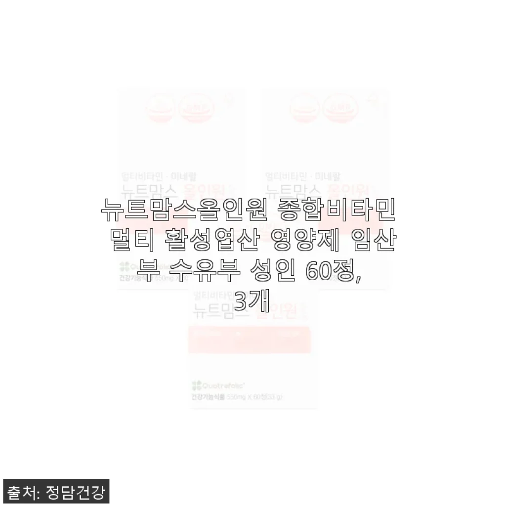 뉴트맘스올인원 종합비타민 멀티 활성엽산 영양제 사용 후기와 추천