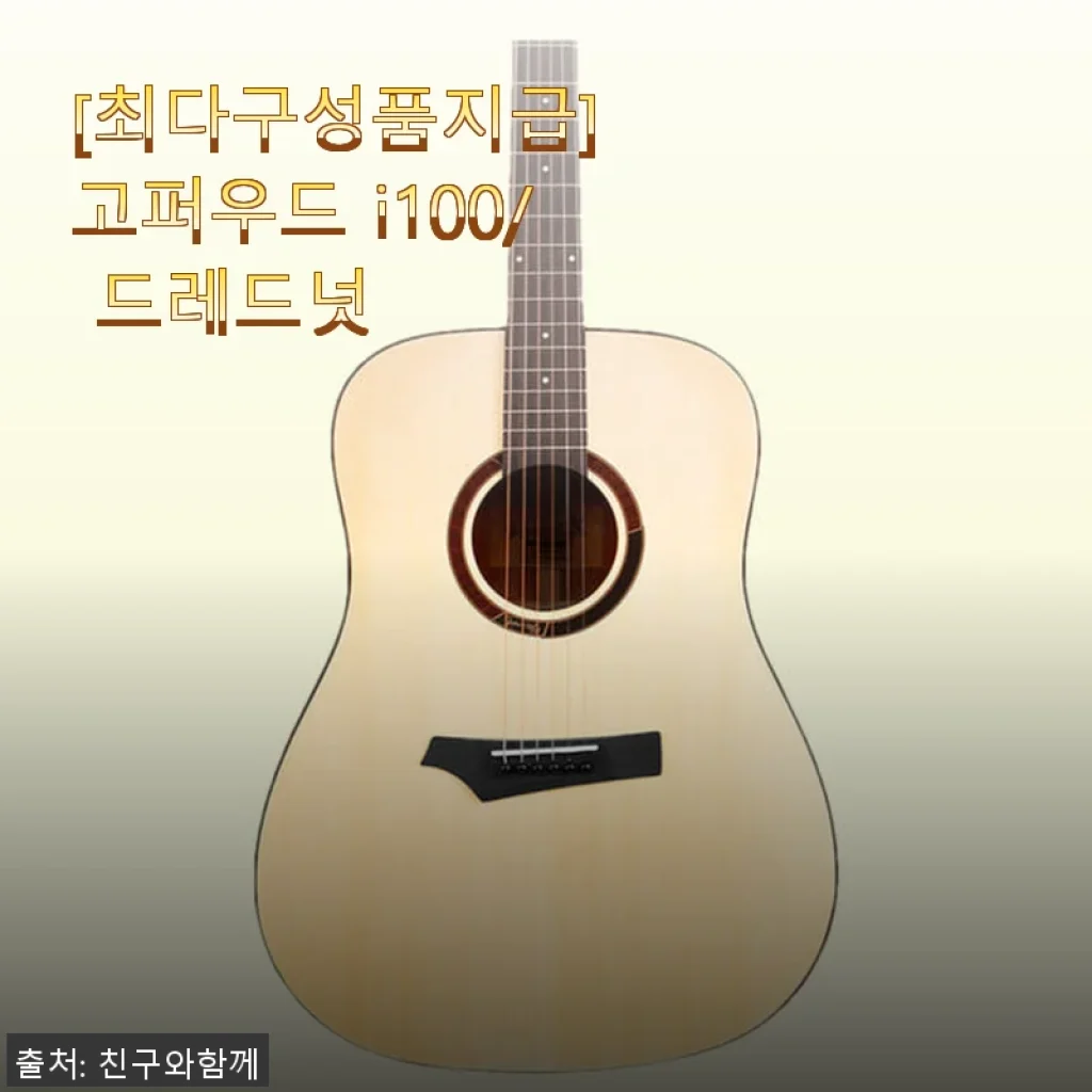 고퍼우드 i100 드레드넛 기타 사용 후기: 입문용 기타지만 소리가 기대 이상이에요