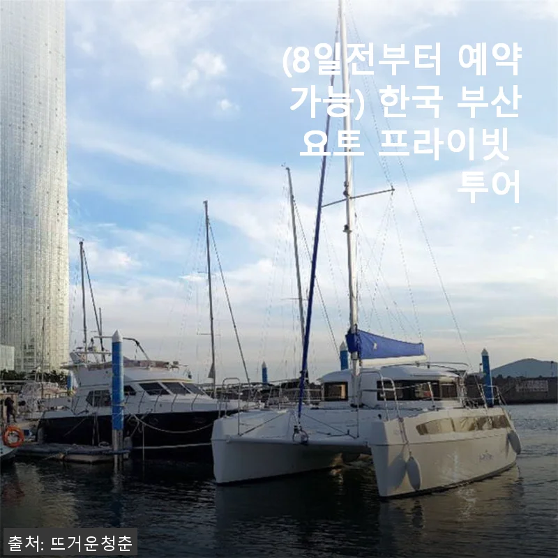 부산 요트 프라이빗 투어 83% 할인 체험 후기