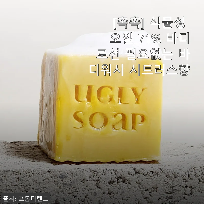촉촉 식물성 오일 71% 바디로션 필요없는 바디워시 시트러스향 사용후기