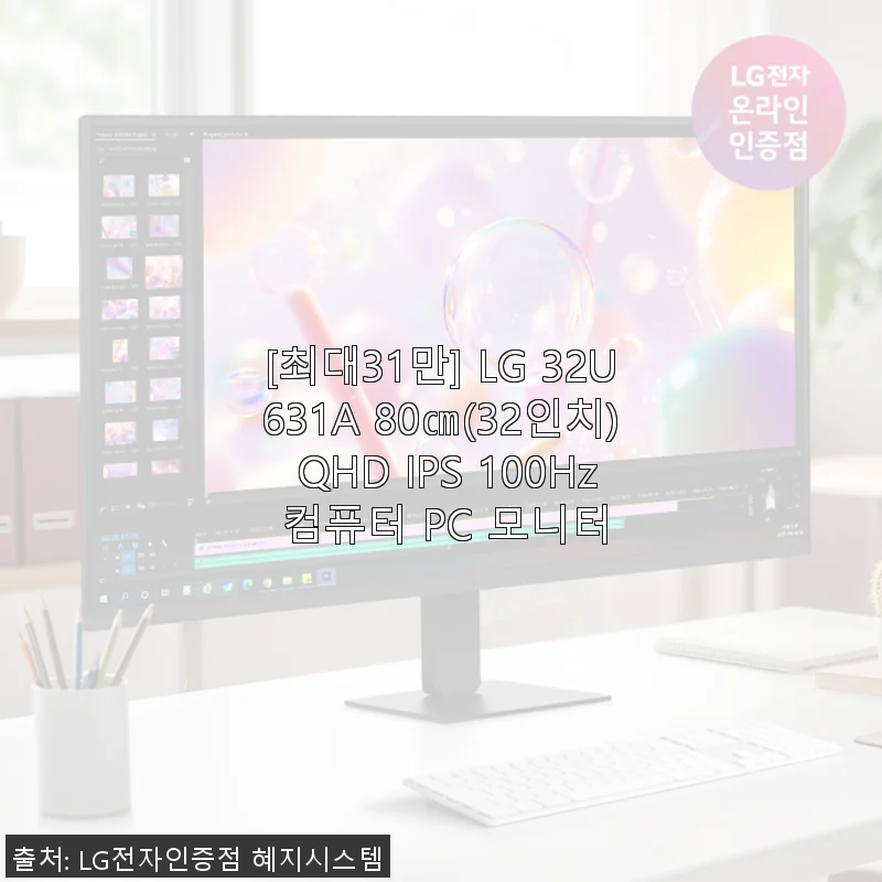 LG 32U631A 32인치 QHD IPS 모니터 사용후기