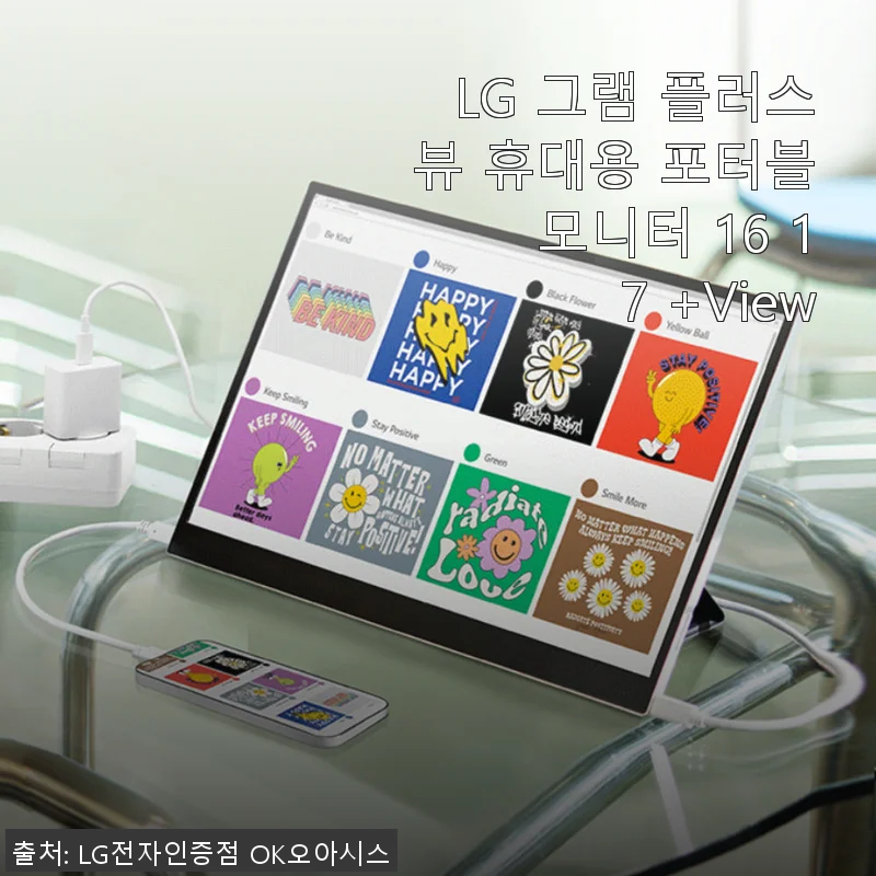 LG 그램 플러스뷰 휴대용 포터블 모니터 16 17 +View 사용후기