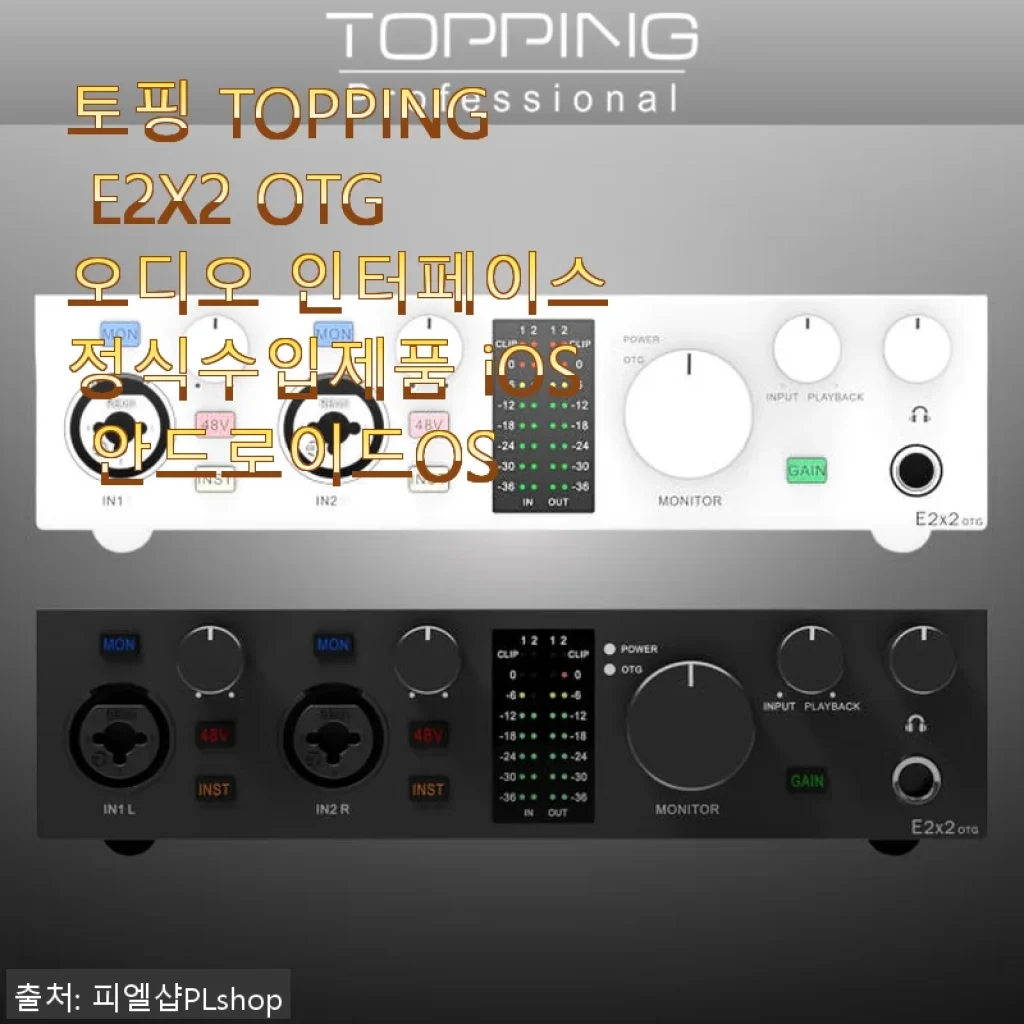 토핑 TOPPING E2X2 OTG 오디오 인터페이스 사용후기: 실제 사용해보니 만족감이 큽니다
