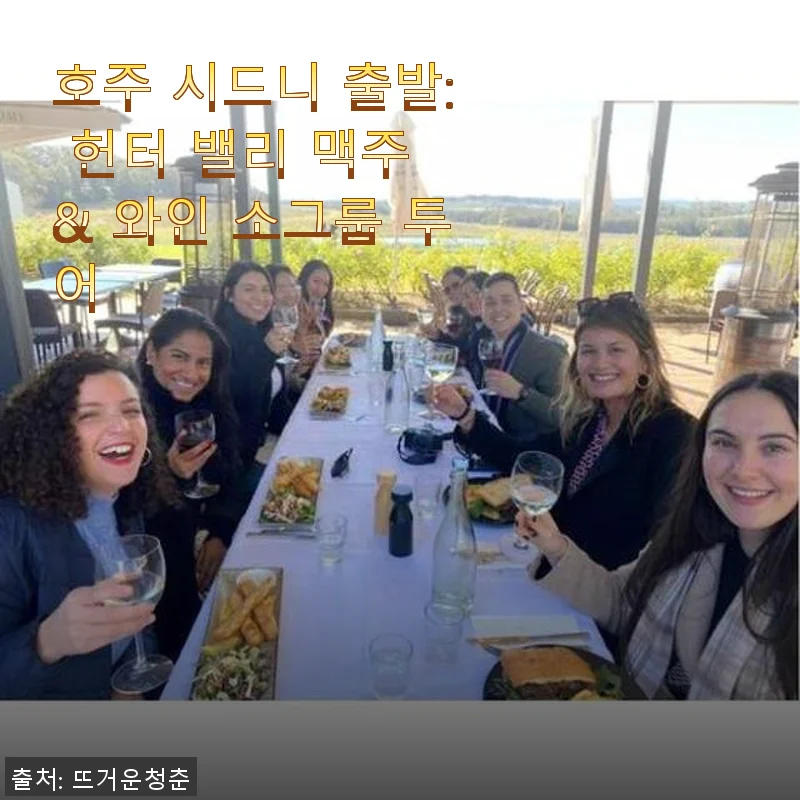 호주 시드니 출발 헌터 밸리 맥주 & 와인 소그룹 투어 사용후기