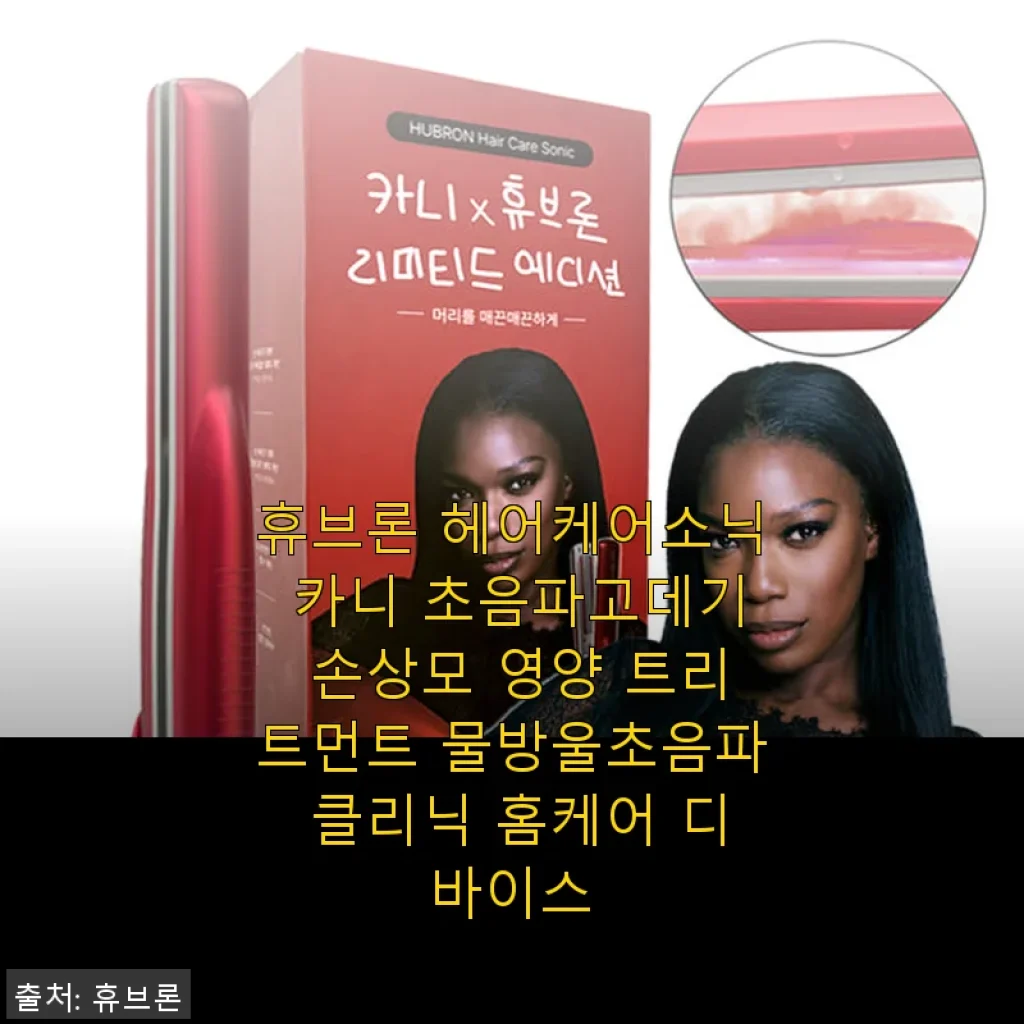 휴브론 헤어케어소닉 카니 초음파고데기 사용후기: 손상모에 딱 맞는 영양 트리트먼트