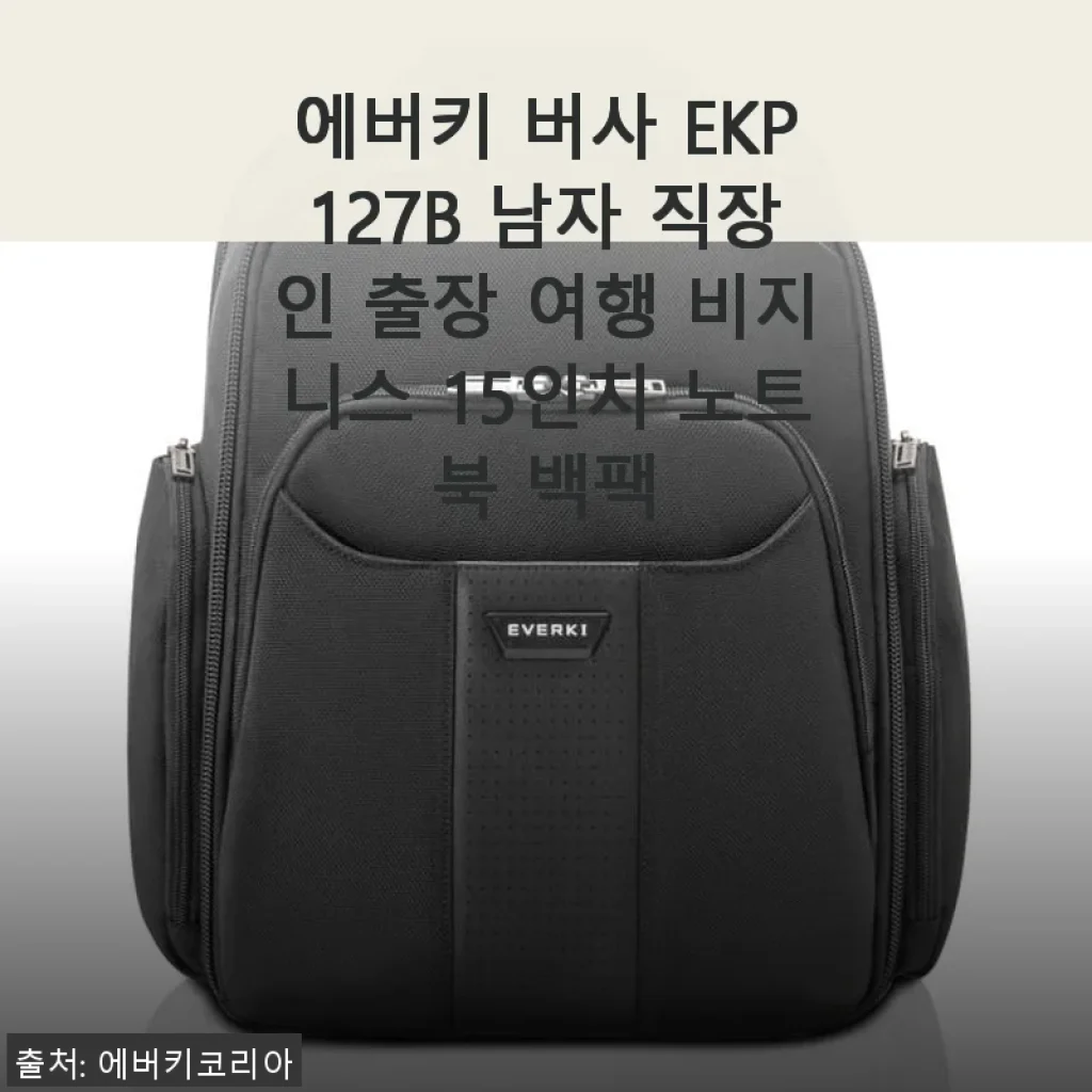 에버키 버사 EKP127B 남자 직장인 출장 여행 비지니스 15인치 노트북 백팩 사용후기