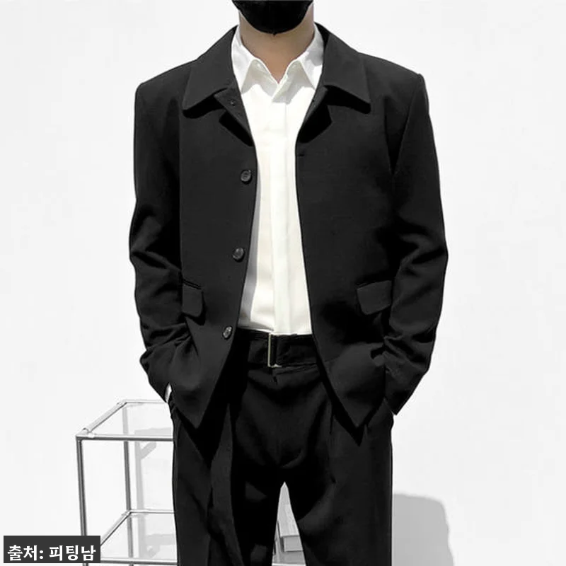 남자 루스벨트 봄 가을 스판 오버핏 관련 이미지 1
