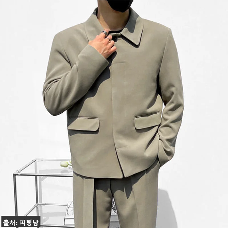 남자 루스벨트 봄 가을 스판 오버핏 관련 이미지 2