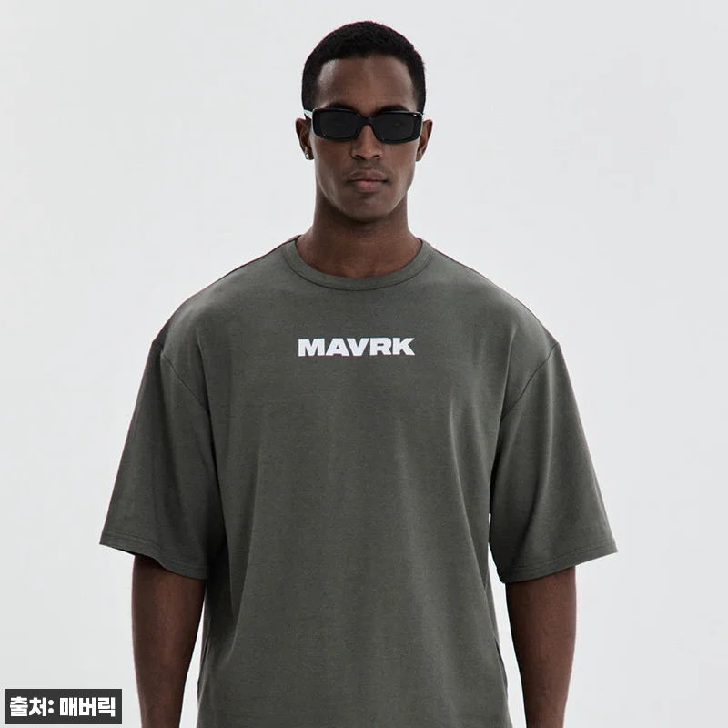 MAVRK 클래시 오버핏 M-로고 티 관련 이미지 3