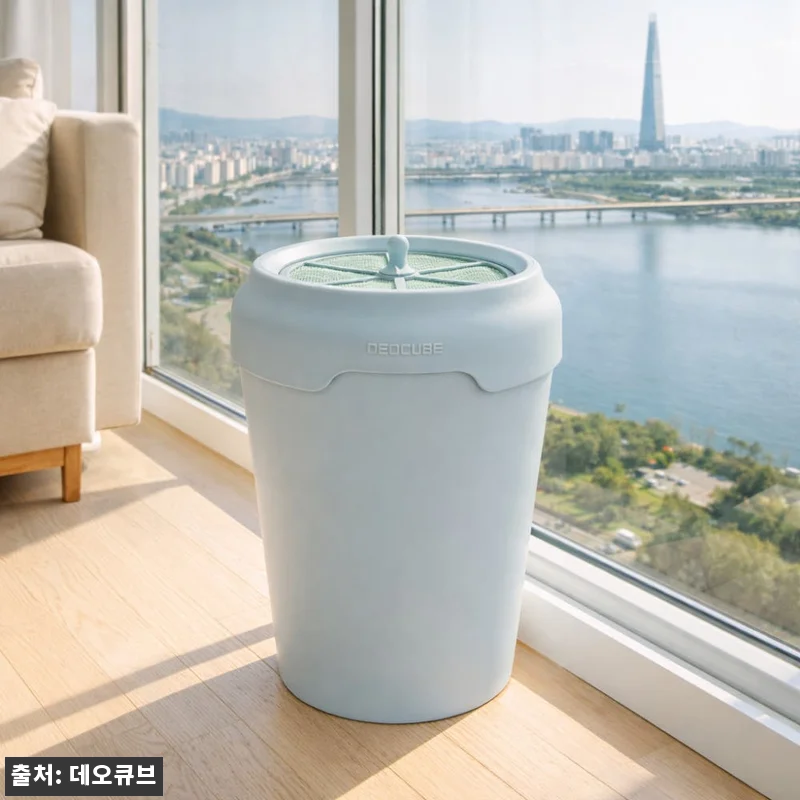 데오큐브 캣 쓰레기통 사용후기 - 냄 관련 이미지 6