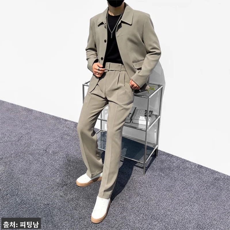 남자 루스벨트 봄 가을 스판 오버핏 관련 이미지 7