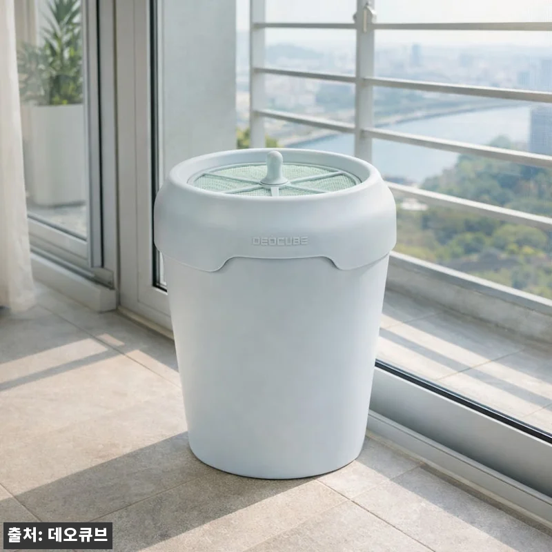 데오큐브 캣 쓰레기통 사용후기 - 냄 관련 이미지 7
