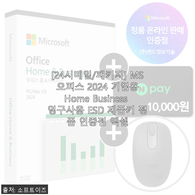 MS 오피스 2024 기업용 Home Business 영구사용 후기, 직접 써보니