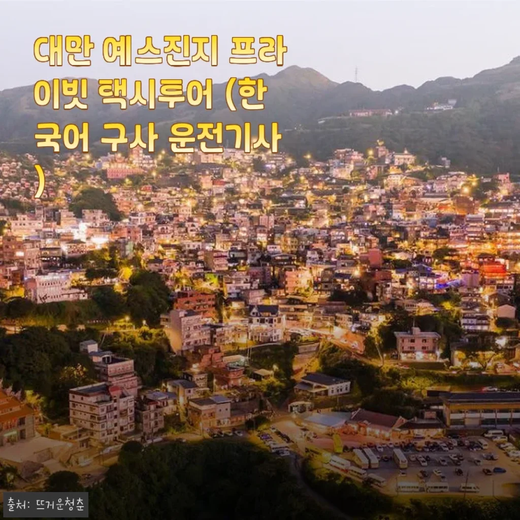 대만 예스진지 프라이빗 택시투어 한국어 운전기사와 함께한 특별한 여행 경험
