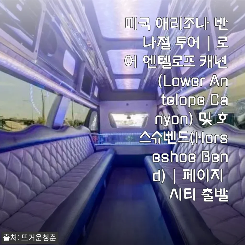 미국 애리조나 반나절 투어: 로어 엔텔로프 캐년과 호스슈벤드 체험 후기