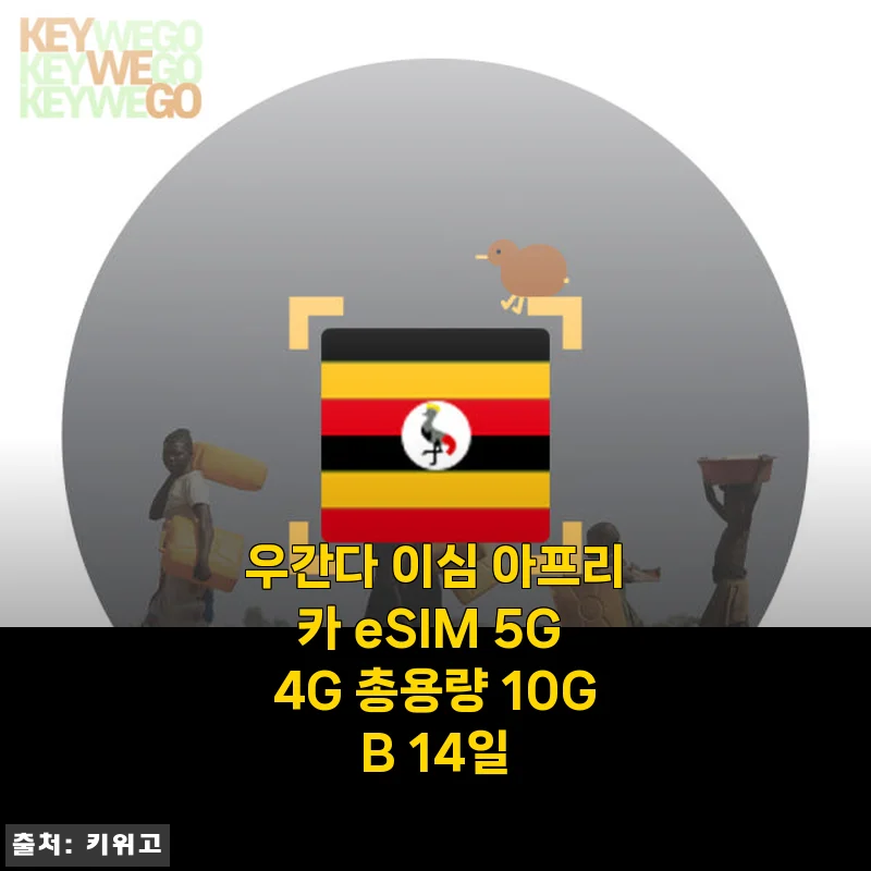 우간다 이심 아프리카 eSIM 5G 4G 10GB 14일 사용 후기 및 제품 소개