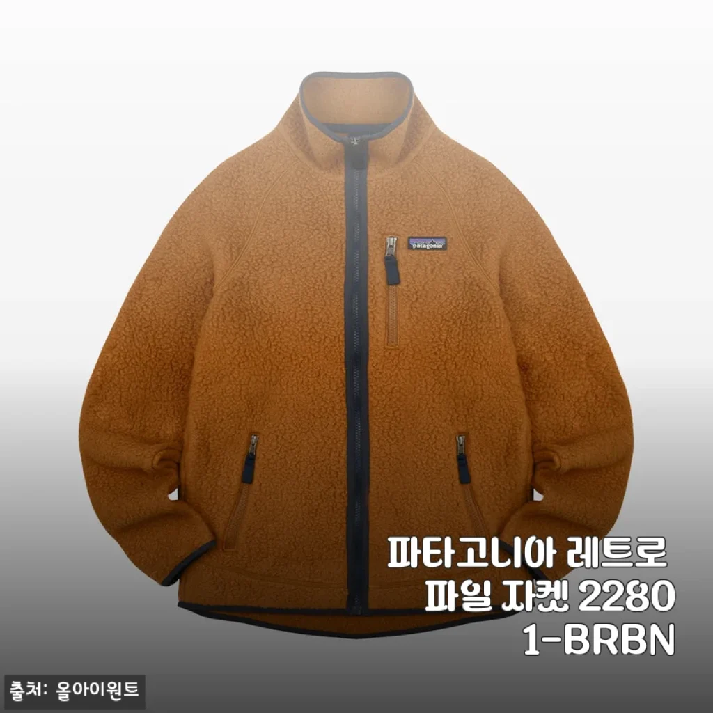 파타고니아 레트로 파일 자켓 22801-BRBN 사용후기