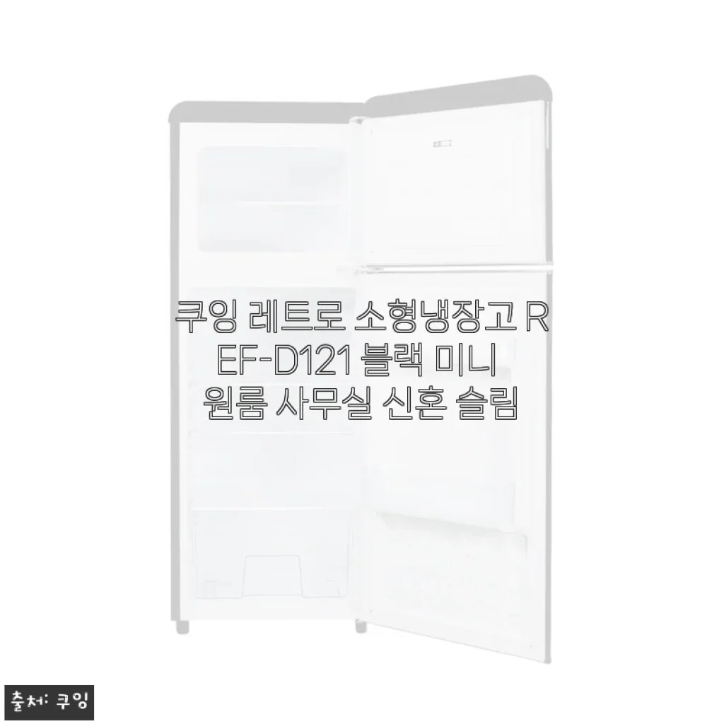 쿠잉 레트로 소형냉장고 REF-D121 블랙 사용후기 및 제품소개