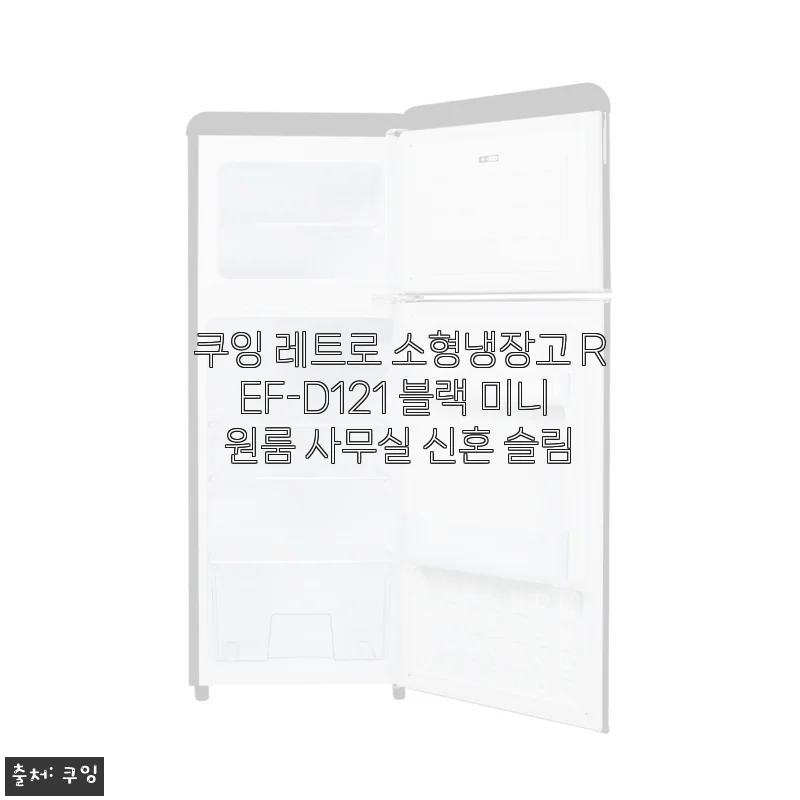 쿠잉 레트로 소형냉장고 REF-D121 블랙 사용후기 및 제품소개