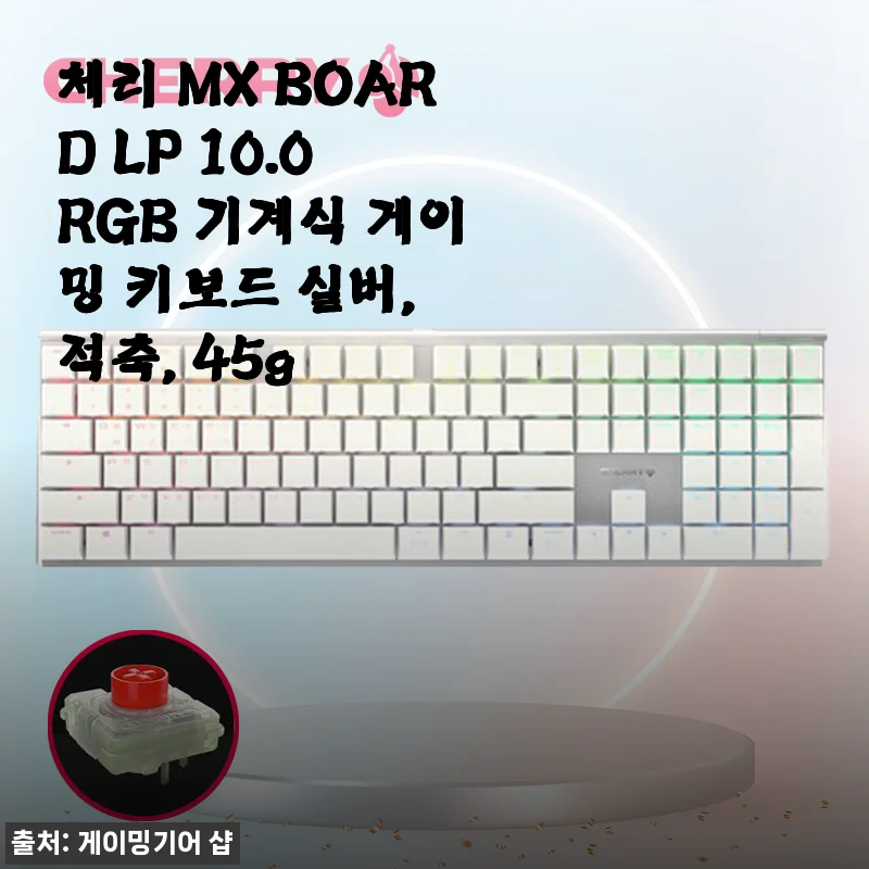 체리 MX BOARD LP 10.0 RGB 기계식 게이밍 키보드 적축 사용후기