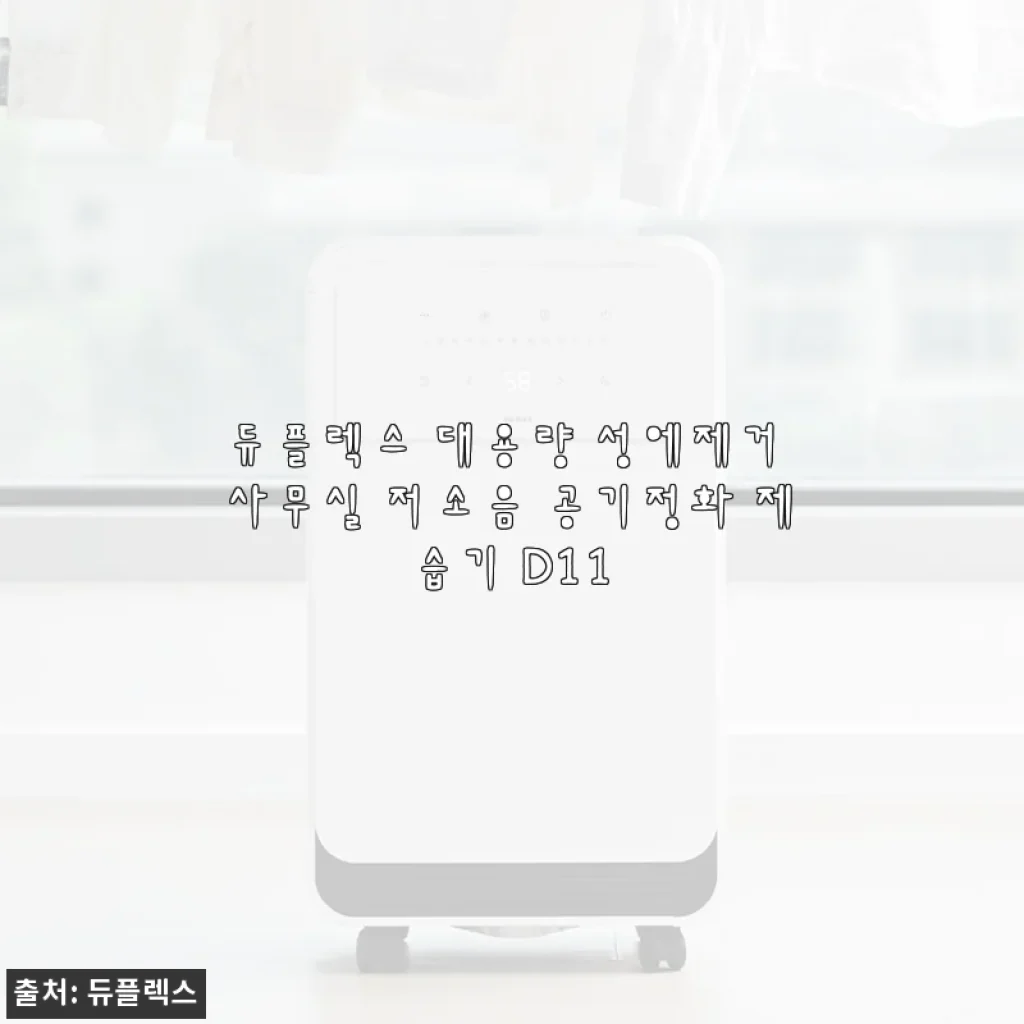 듀플렉스 대용량 성에제거 사무실 저소음 공기정화 제습기 D11 사용후기
