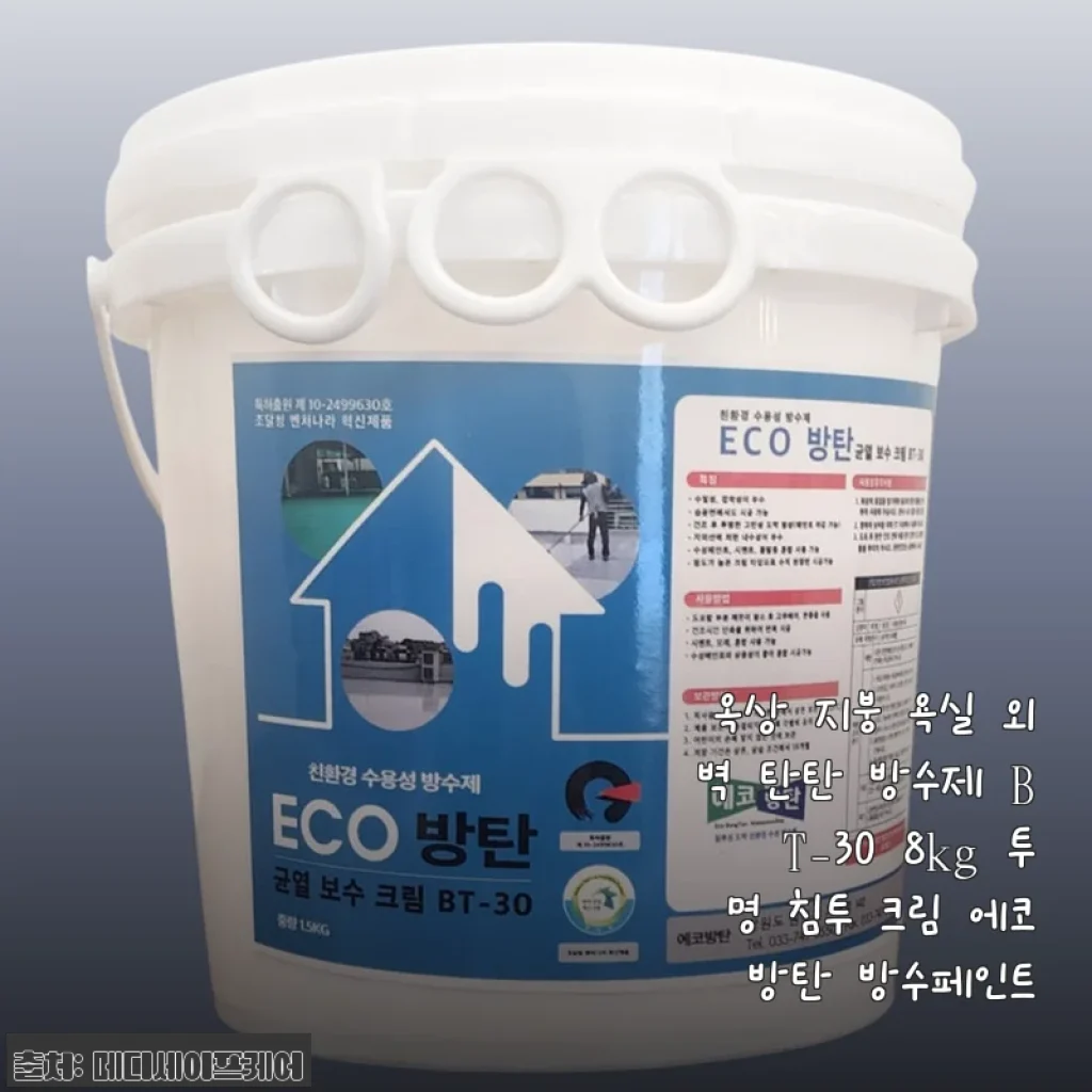 옥상 지붕 욕실 외벽 탄탄 방수제 BT-30 8kg 투명 사용 후기와 솔직한 경험