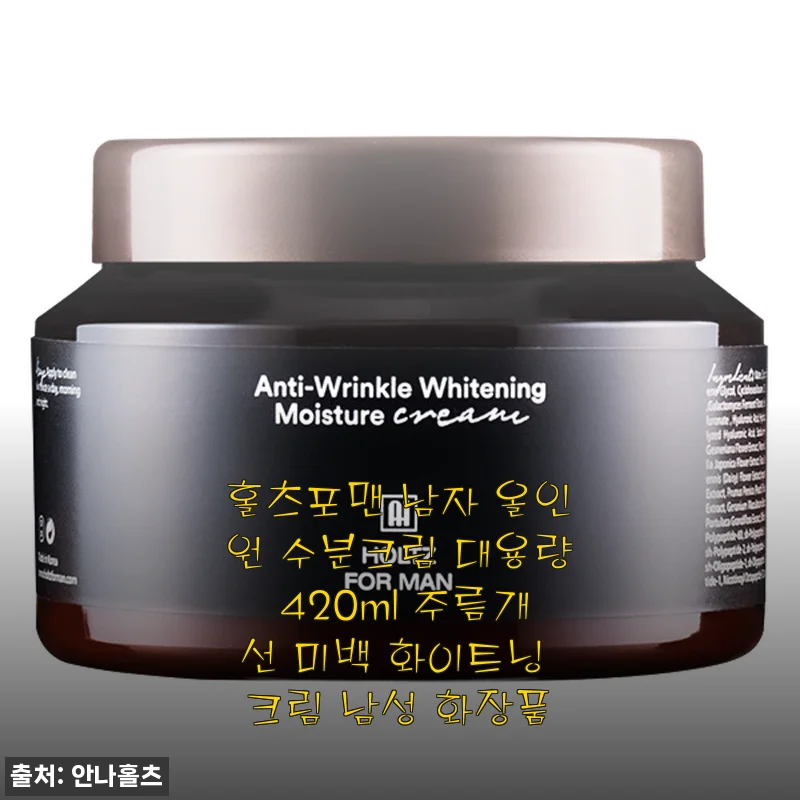 생각보다 훨씬 가벼운 남자 대용량 수분크림, 420ml 홀츠포맨 한 달 사용기