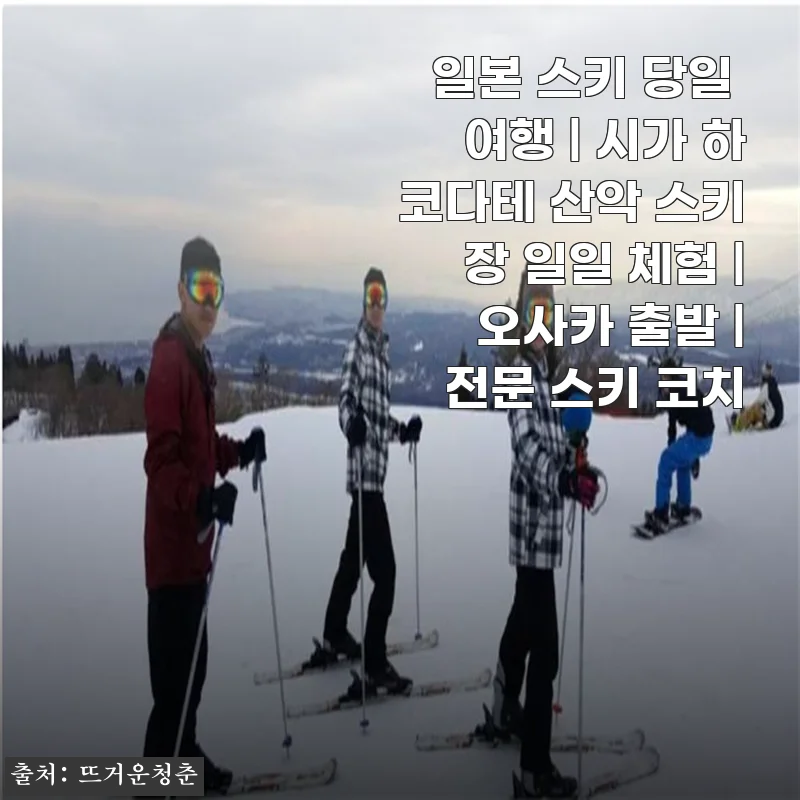 오사카 출발 시가 하코다테 산악 스키장 당일 체험, 직장인 30대 여성의 솔직 사용기